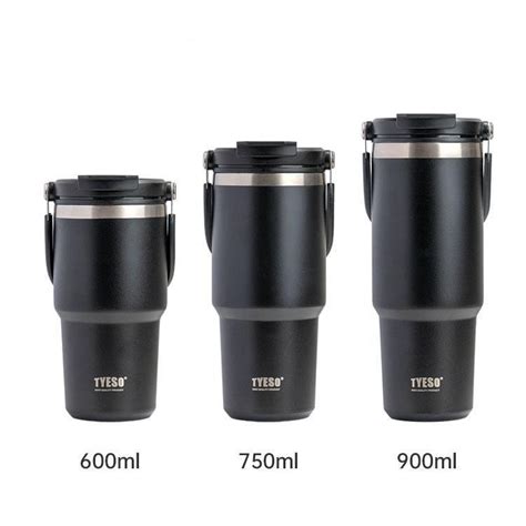 TYESO Insulated Vacuum Tumbler Stainless Steel Mug Water Bottle With