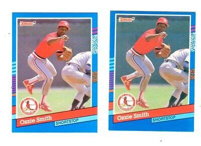 Donruss Ozzie Smith Correct Error Card No Dot After Inc