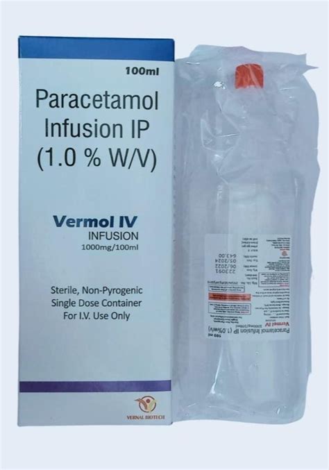 Paracetamol Infusion IP 1000 Mg At Rs 100 In Mumbai ID 27434801830