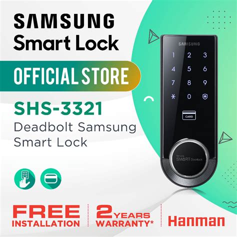 SHS 3321 Samsung Deadbolt Digital Door Lock Shopee Singapore