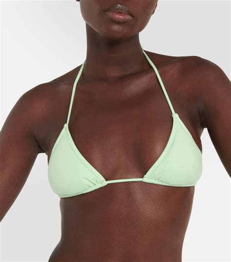 Susan Triangle Bikini Top In Green Reina Olga Mytheresa