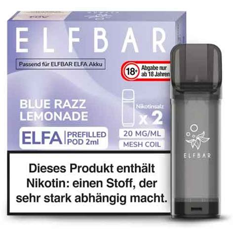 Elf Bar ELFA Blue Razz Lemonade Prefilled Pod 2x2ml Kaufen