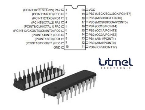 Attiny Bit Avr Microcontroller Pinout Datasheet And Programming