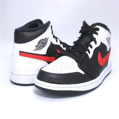 未使用 NIKE ナイキ 27 5cm エアジョーダン 1 ミッド 554724 075 AIR JORDAN 1 MID BLACK