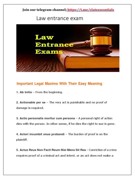 Important Legal Maxims With Their Easy Meaning Pdf Ex Post Facto Law Crimes