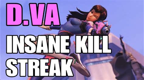 Overwatch D Va 20 Kill Streak Win Youtube