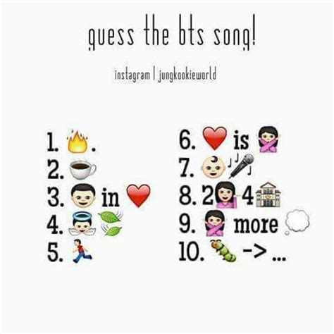 Guess The Bts Song By Emoji