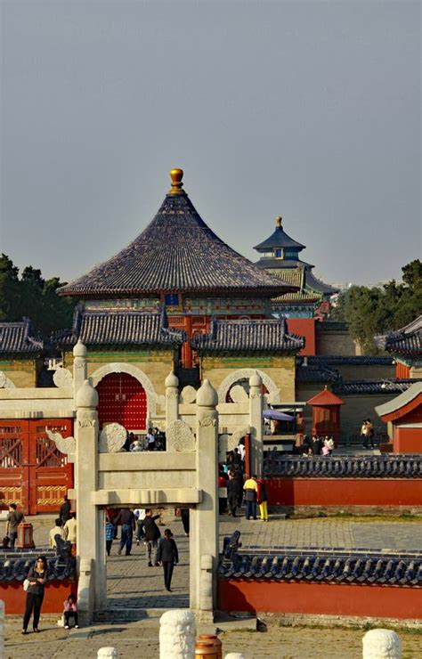 Beijing Temple Of Heaven Imperial Vault Of Heaven Editorial