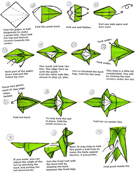 Advanced Origami Fox Instructions