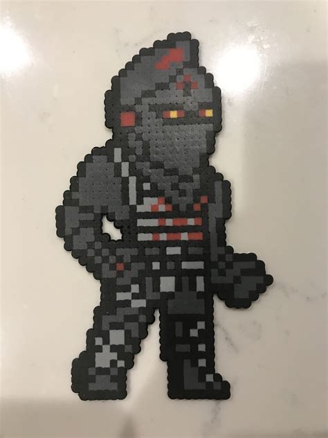 Fortnite Black Knight Perler Brad Pattern Perler Art Easy Perler