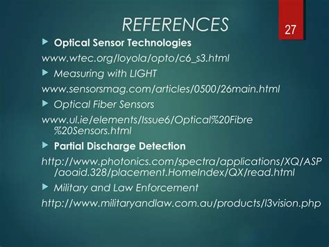 Optical sensors and their applications | PPT