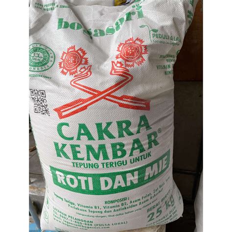 Jual Tepung Terigu Merk Cap Cakra Kembar Karung Isi Kg Untuk Roti Dan