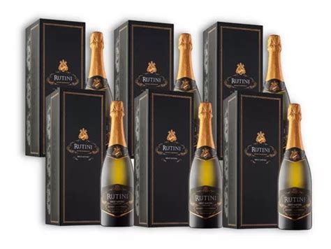 Rutini Vino Espumante Brut Nature Caja X6u 750ml C Estuche