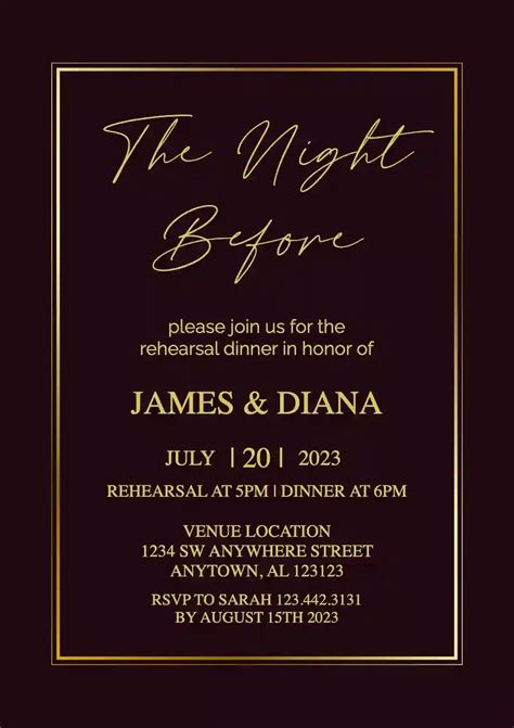 Invitation Maker Invitation Templates Rehearsal Dinner Invitations