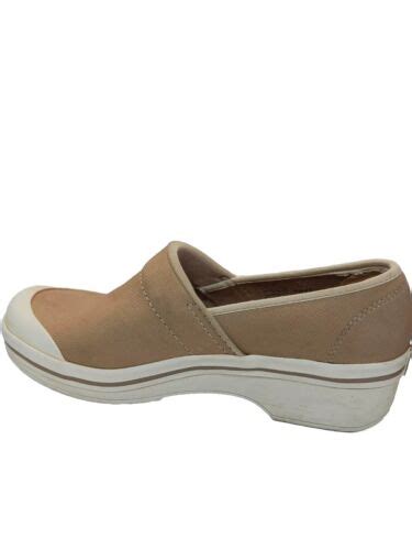 Dansko Volley Leather Clogs Tan White Nurse Shoes Womens EU 40 US 9 9