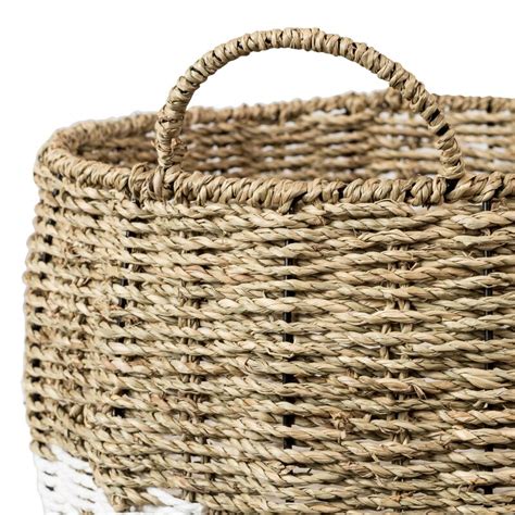 Highland Dunes Round Nesting Seagrass 3 Piece Wicker Rattan Basket Set And Reviews Wayfair