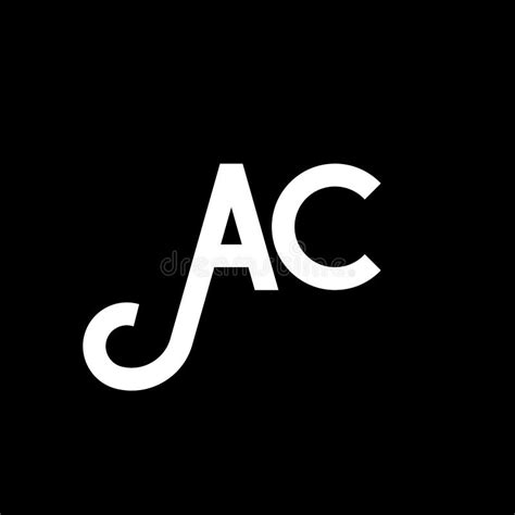 AC Letter Logo Design On Black Background AC Creative Initials Letter