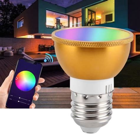 Minifinker Ampoule Wi Fi Ampoule Led Ac V V E W Rgb Cw Lampe