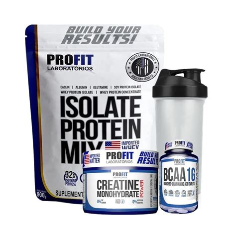 Kit Profit Whey Protein Isolado Mix Hidro Nutri Baunilha G