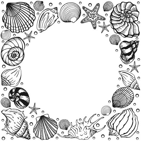 Bay Seashell Template