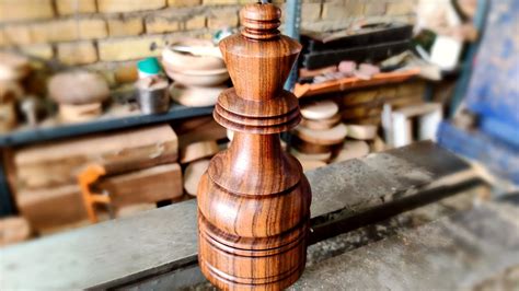 Woodturning Making The Most Beautiful Wooden King YouTube