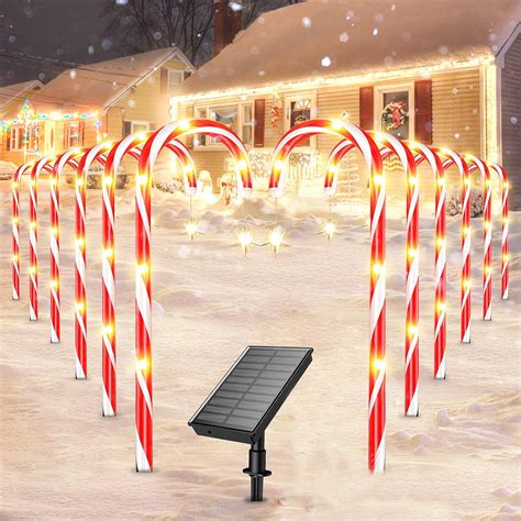 Sdjma Solar Christmas Tree Lights Garden Outdoor Waterproof Solar Yard Decoration Light Solar