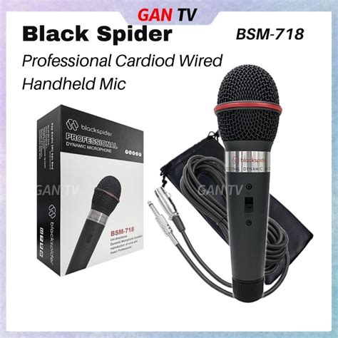 Original Black Spider Bsm Professional Uni Directional Cardiod