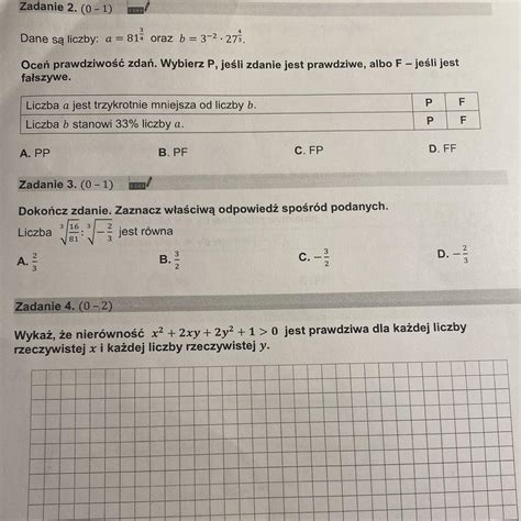 proszę o wykonanie zadania 2 3 4 matura matematyka Brainly pl