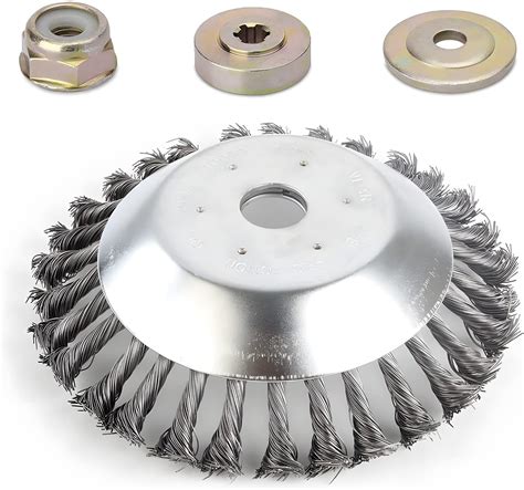 Wire Brush Cutter Trimmer Head6 Inch Wire Wheel Brush Trimmer Head With Thrust Washercollar