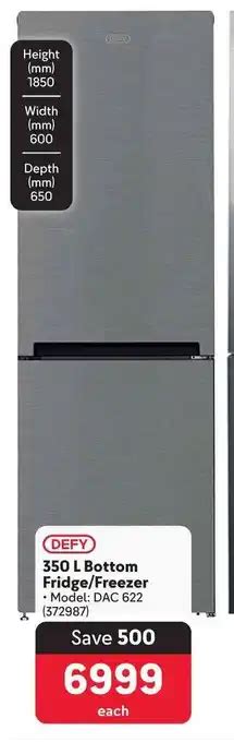 Defy L Bottom Fridge Freezer Offer At Makro