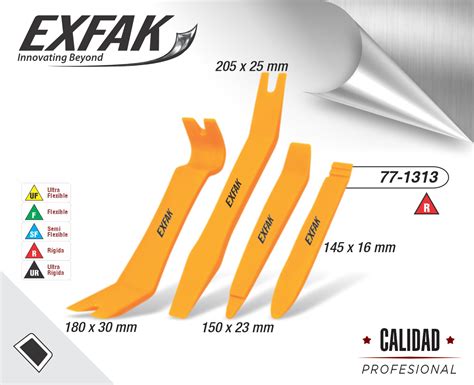 Código 77 1313 Kit espátulas de desmontaje Exfak