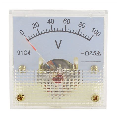 C Dc V Analog Panel Voltmeter Voltage Meter Measuring Gauge