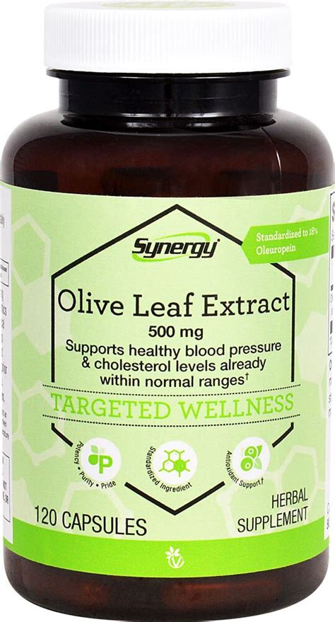 Vitacost Synergy Olive Leaf Extract Standardized 500 Mg 120