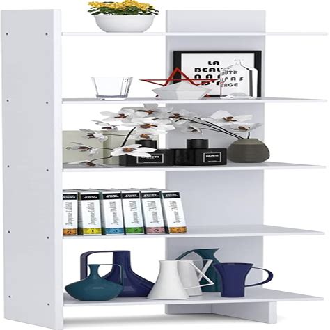 5 Bookcase Room Divider And Display Freestanding Decorative Shelving