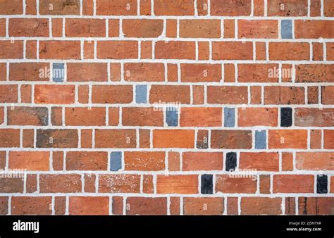 Flemish bond brickwork pattern, brick wall, background Stock Photo - Alamy