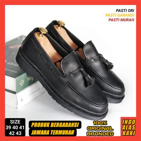 Jual Loafer Kulit Pria Sepatu Formal Tassel Bell Star Loafersboi Bell