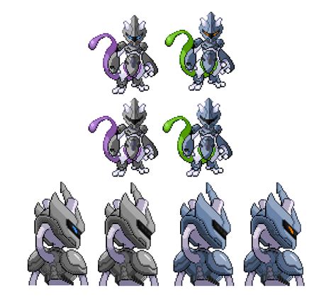 Armored Mewtwo: Battle Sprite and Back Sprite v2 by Othienka on DeviantArt