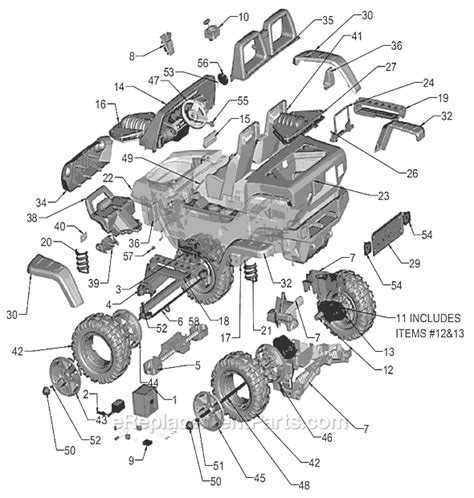 Power wheels jeep hurricane parts