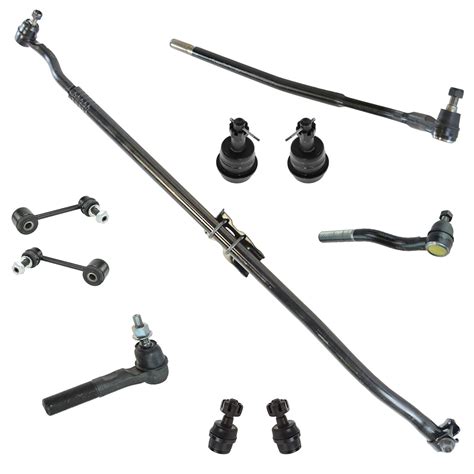 Replacement 10 Piece Kit Tie Rod End Drag Link Ball Joint Sway Bar Link For Jeep Jk