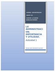 Uni Act Oscar Armenta Docx Materia Administracion Grupo