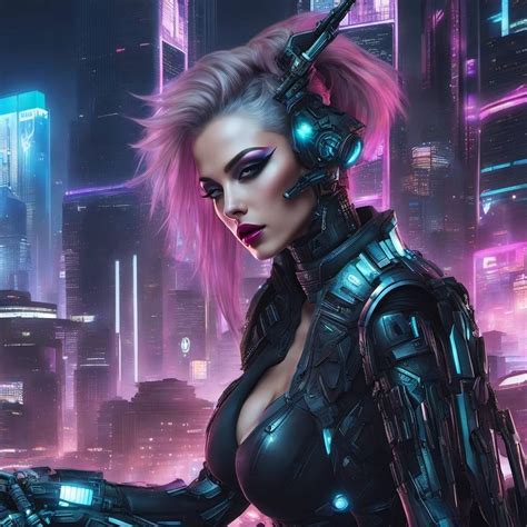 Futuristic Cyberpunk Beautiful Girl AI Look by kamalillusion on DeviantArt