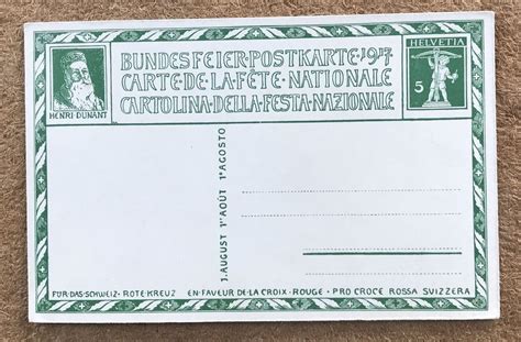 BUNDESFEIER POSTKARTE 1917 Kaufen Auf Ricardo