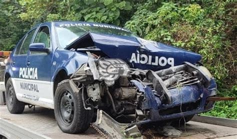 Se accidenta Patrulla de Ixtaczoquitlán en las Cumbres de Tuxpango