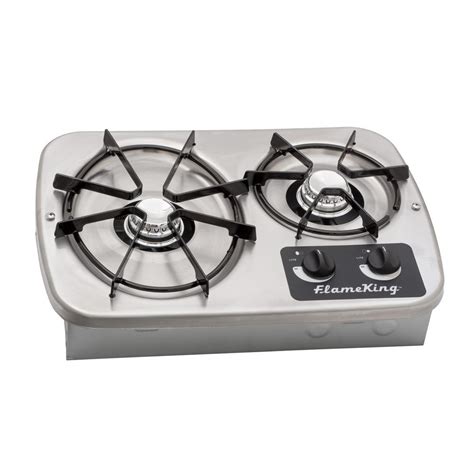 Flame King 2 Burner Drop In Rv Cooktop Stove Includes Cover Mrorganic Store