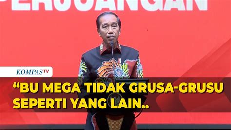 FULL Pidato Jokowi Di HUT PDI Perjuangan Ke 50 Senang Capres Pilihan