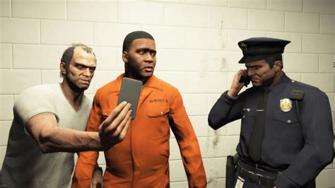 Gta Epic Prison Break Rescue Mission With Franklin Michael Trevor