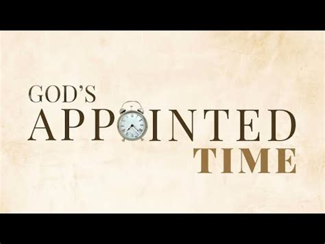 Prophetic Word God Appointed Time YouTube