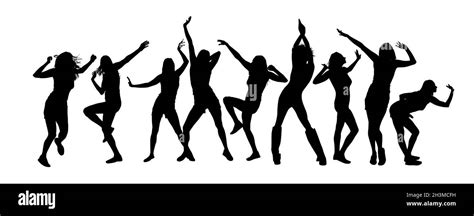 Set Dancing People Vector Illustration Stock Vector Image And Art Alamy