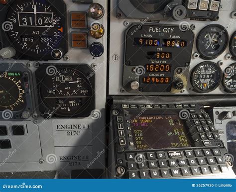 Flight Management System Stock Photo Image Of Steel 36257930