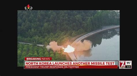 N Korea Launches Missile Test Youtube